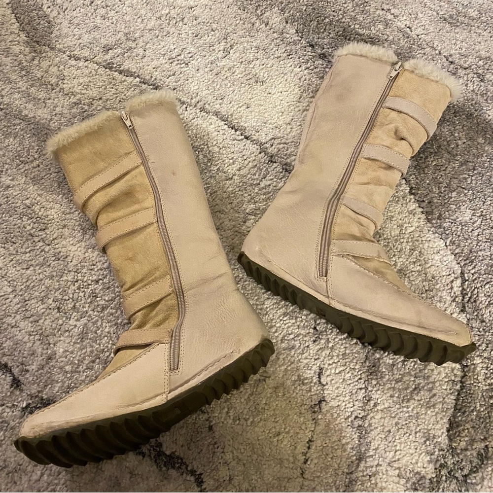 Aldo Faux Fur Vintage Boots, Size 6 Y2K Snow Bunny ❄️ - Picture 3 of 8